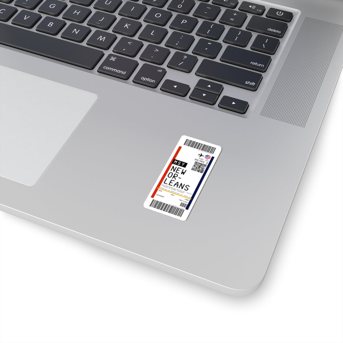Louis Armstrong New Orleans International Airport (MSY) Boarding Pass Sticker — Travel Luggage Decal