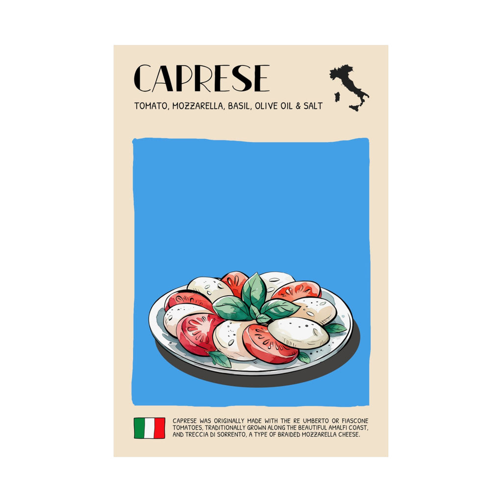 Caprese Poster —  Kitchen Art Vertical Matte Print