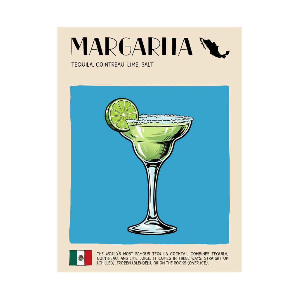 Margarita Poster — Mexican Cocktail Art Print