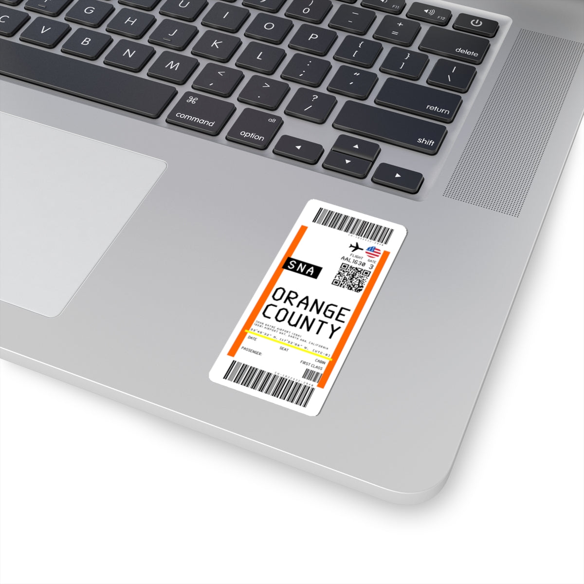 John Wayne Airport (SNA) Boarding Pass Sticker — Travel Luggage Decal
