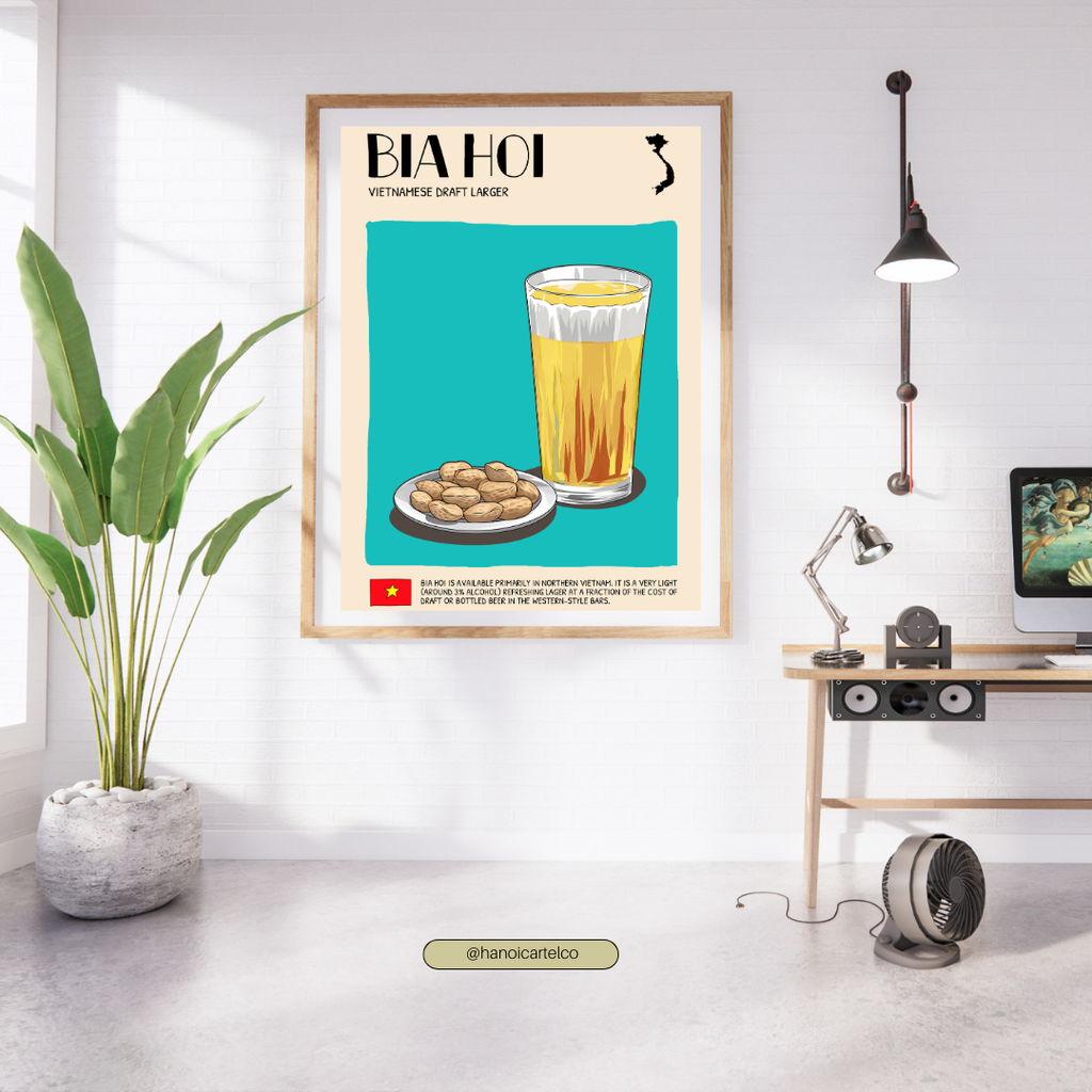 DIGITAL POSTER - VIETNAMESE FOOD ART - BIA HOI