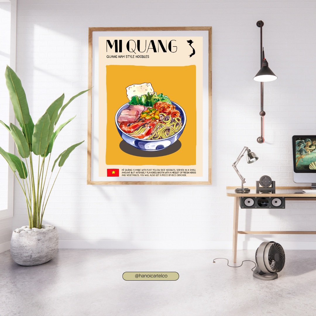 DIGITAL POSTER - VIETNAMESE FOOD ART - Mi Quang