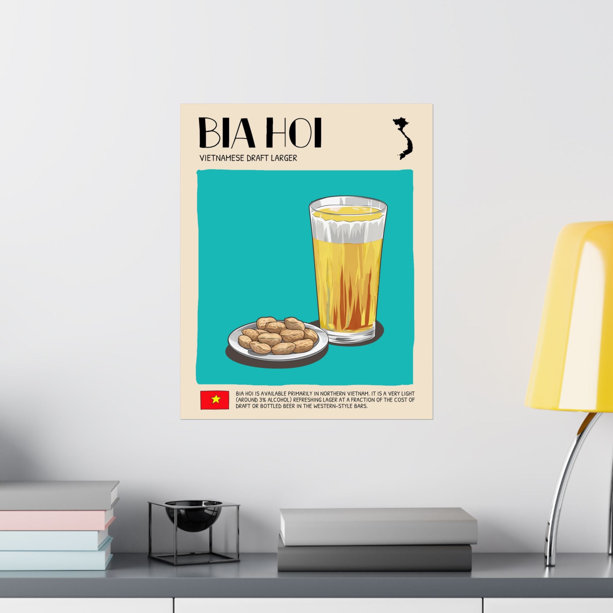 Bia Hoi Matte Poster — Vietnamese Food Kitchen Art