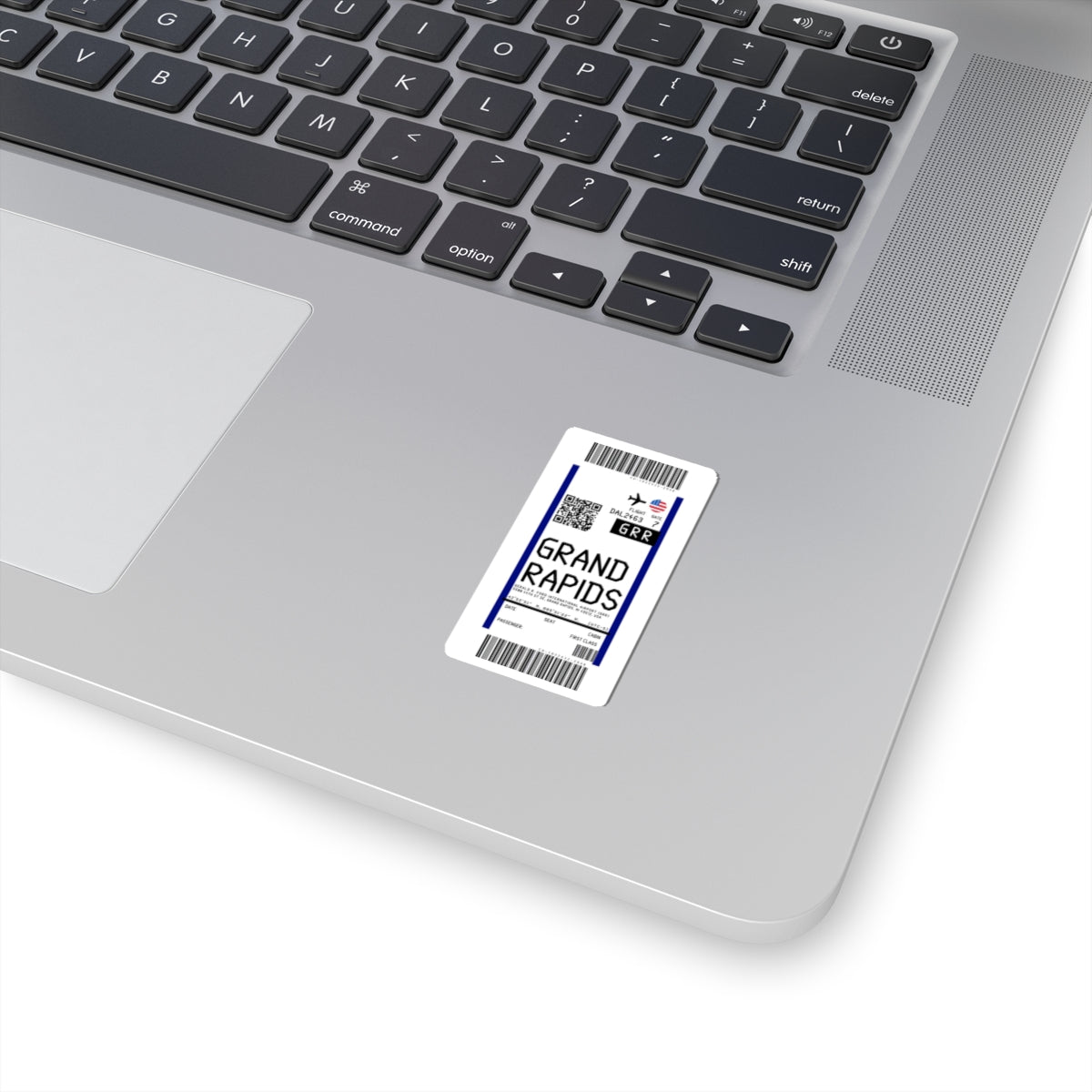 Grand Rapids Gerald R. Ford International Airport (GRR) Boarding Pass Sticker — Travel Luggage Decal