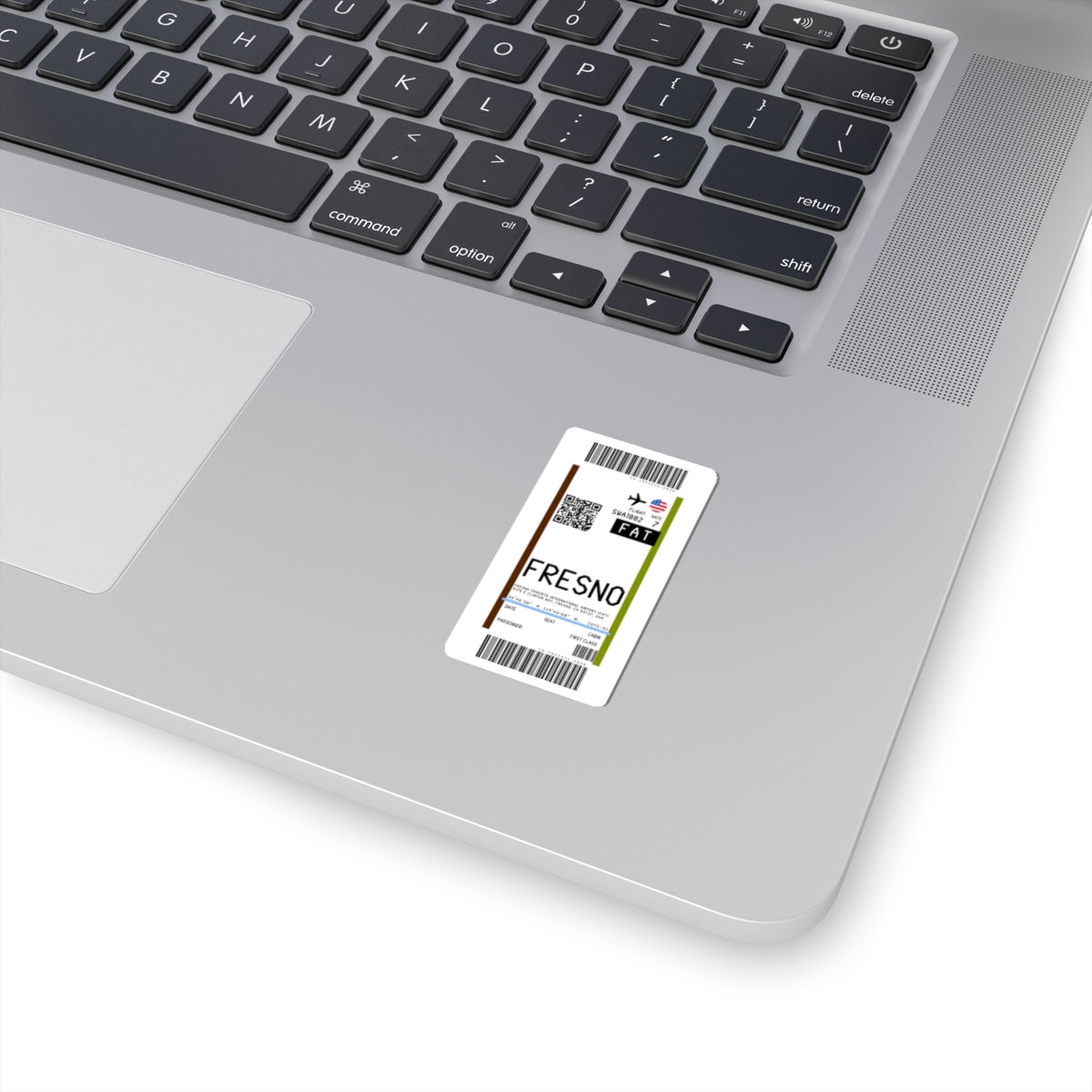 Fresno Yosemite International Airport (FAT) Boarding Pass Sticker — Travel Luggage Decal