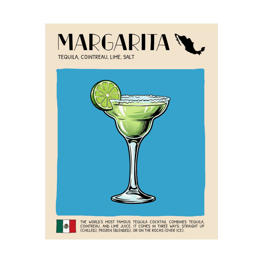 Margarita Poster — Mexican Cocktail Art Print