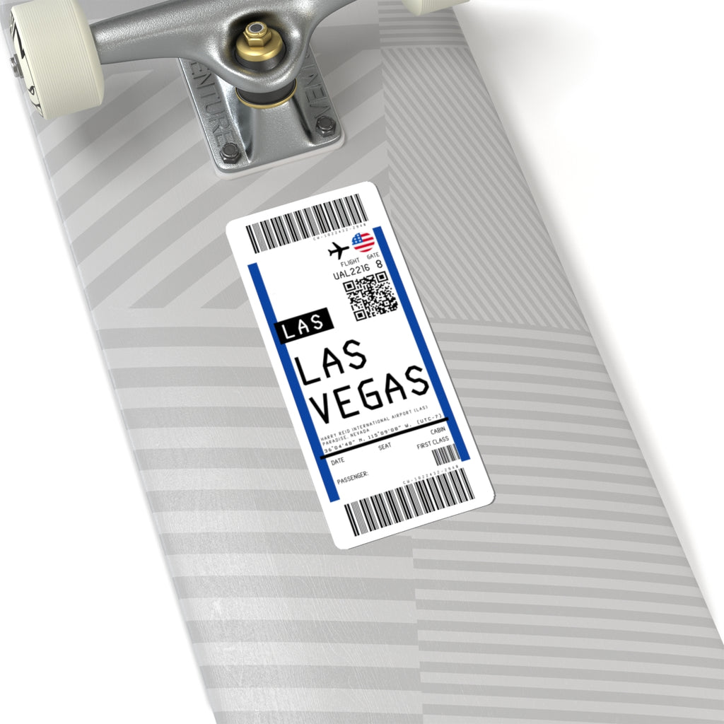 Harry Reid International Airport (LAS) Boarding Pass Sticker — Travel Luggage Decal