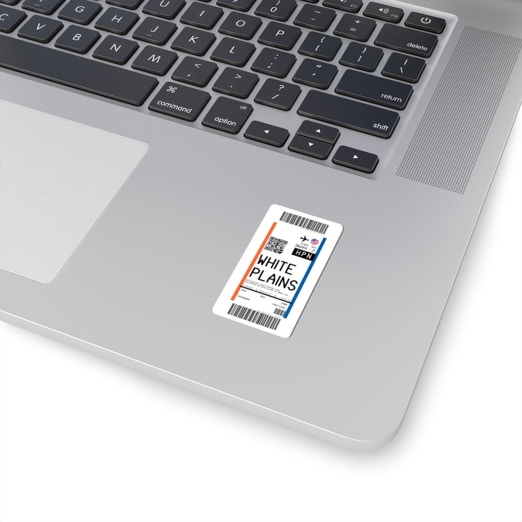 Westchester County Airport (HPN) Boarding Pass Sticker — Travel Luggage Decal