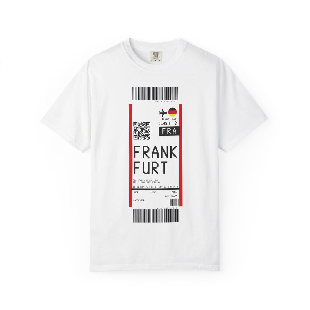 Frankfurt Airport (FRA) Boarding Pass Sticker — Travel Luggage