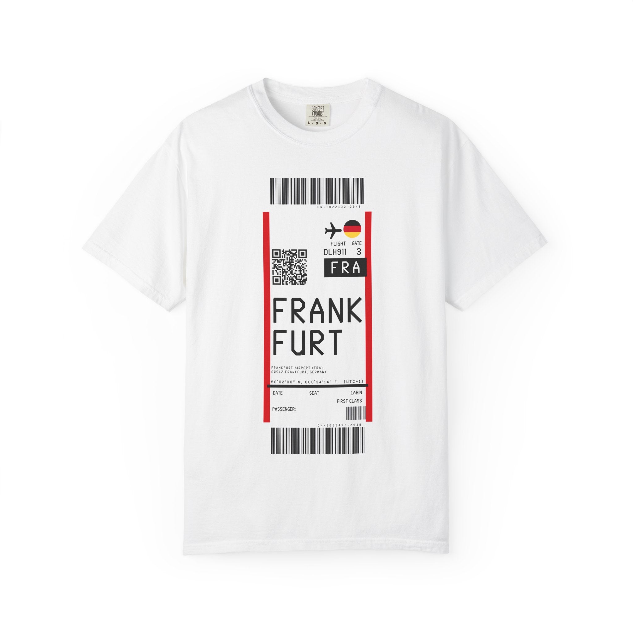 Frankfurt Airport (FRA) Boarding Pass Sticker — Travel Luggage