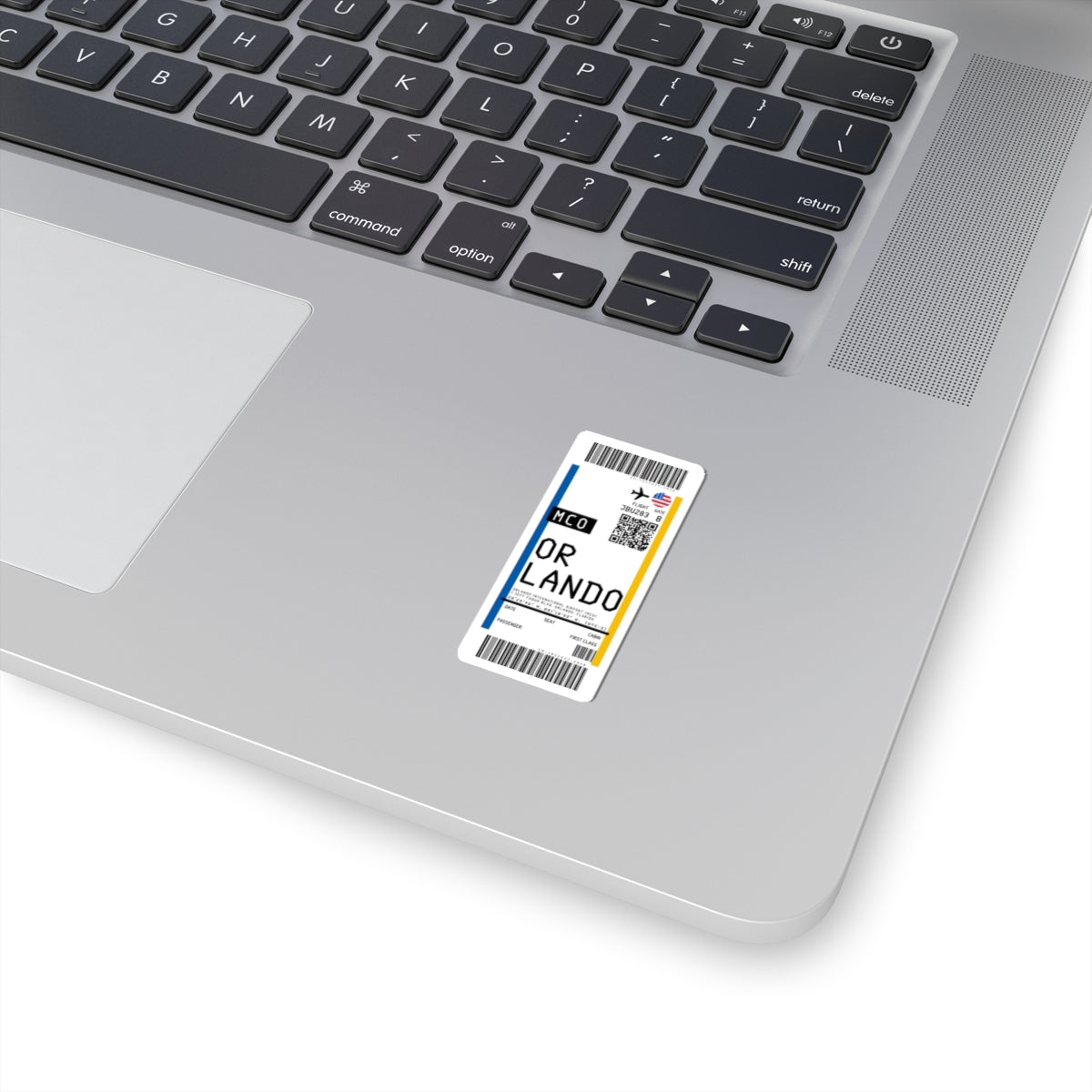 Orlando International Airport (MCO) Boarding Pass Sticker — Travel Luggage Decal