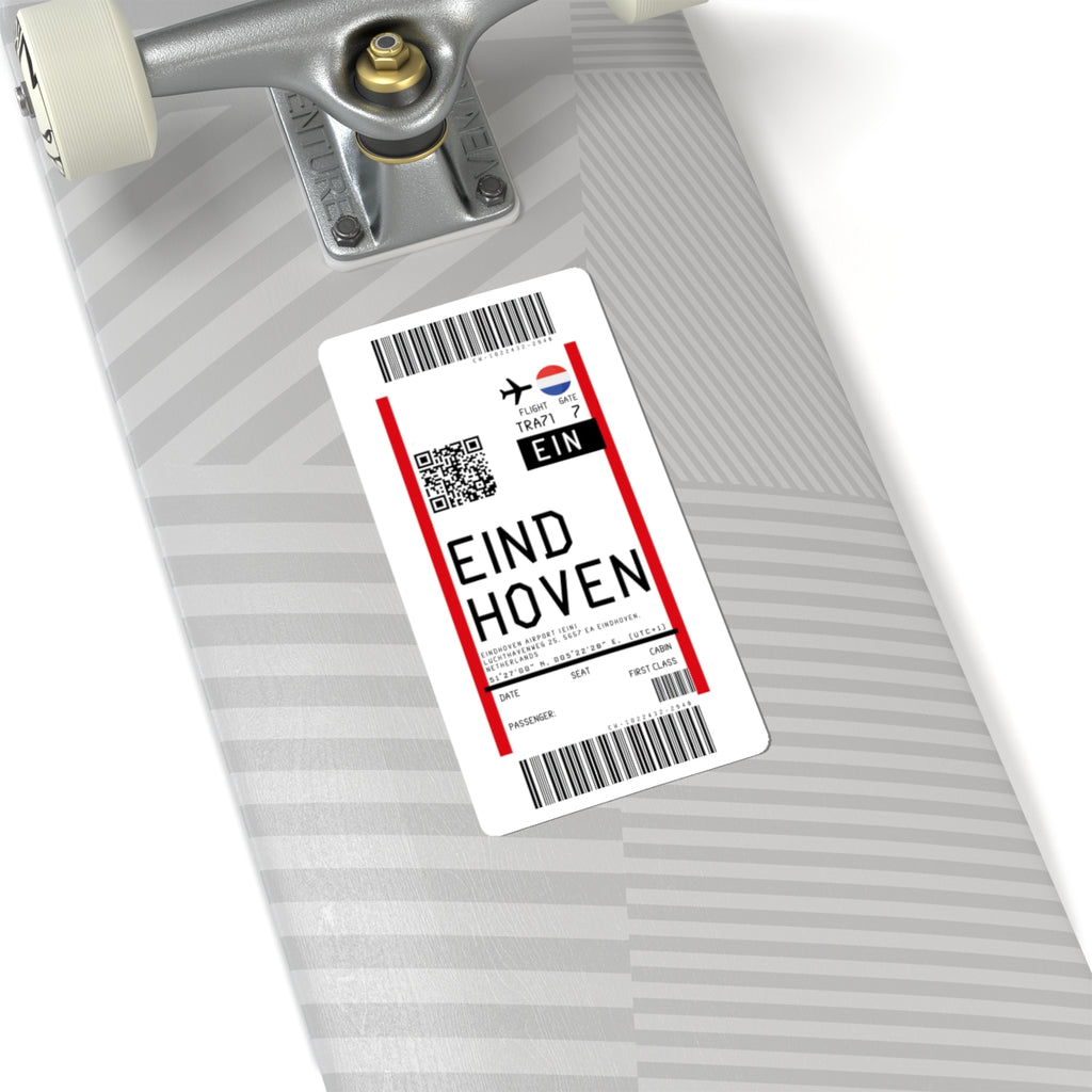 Eindhoven Airport (EIN) Boarding Pass Sticker — Travel Luggage Decal
