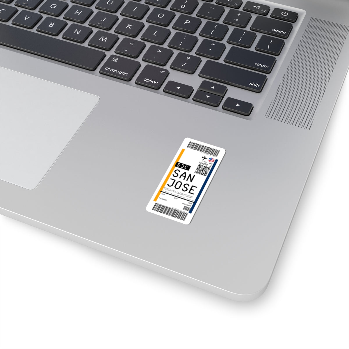 San Jose Mineta International Airport (SJC) Boarding Pass Sticker — Travel Luggage Decal