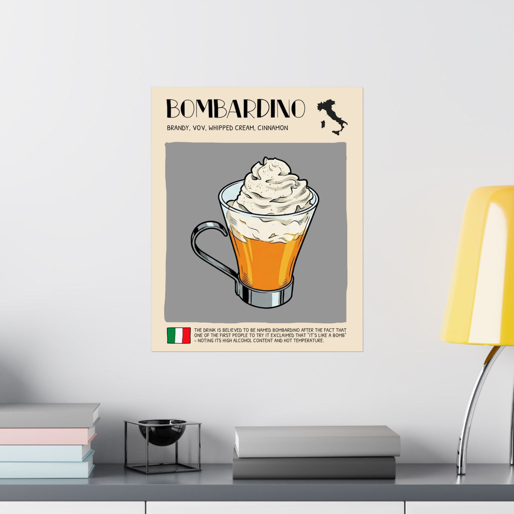 Bombardino Poster — Italian Cocktail Art Print