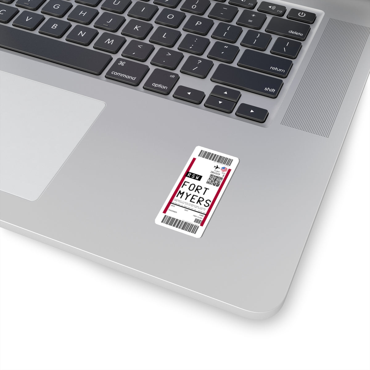 Southwest Florida International Airport (RSW) Boarding Pass Sticker — Travel Luggage Decal
