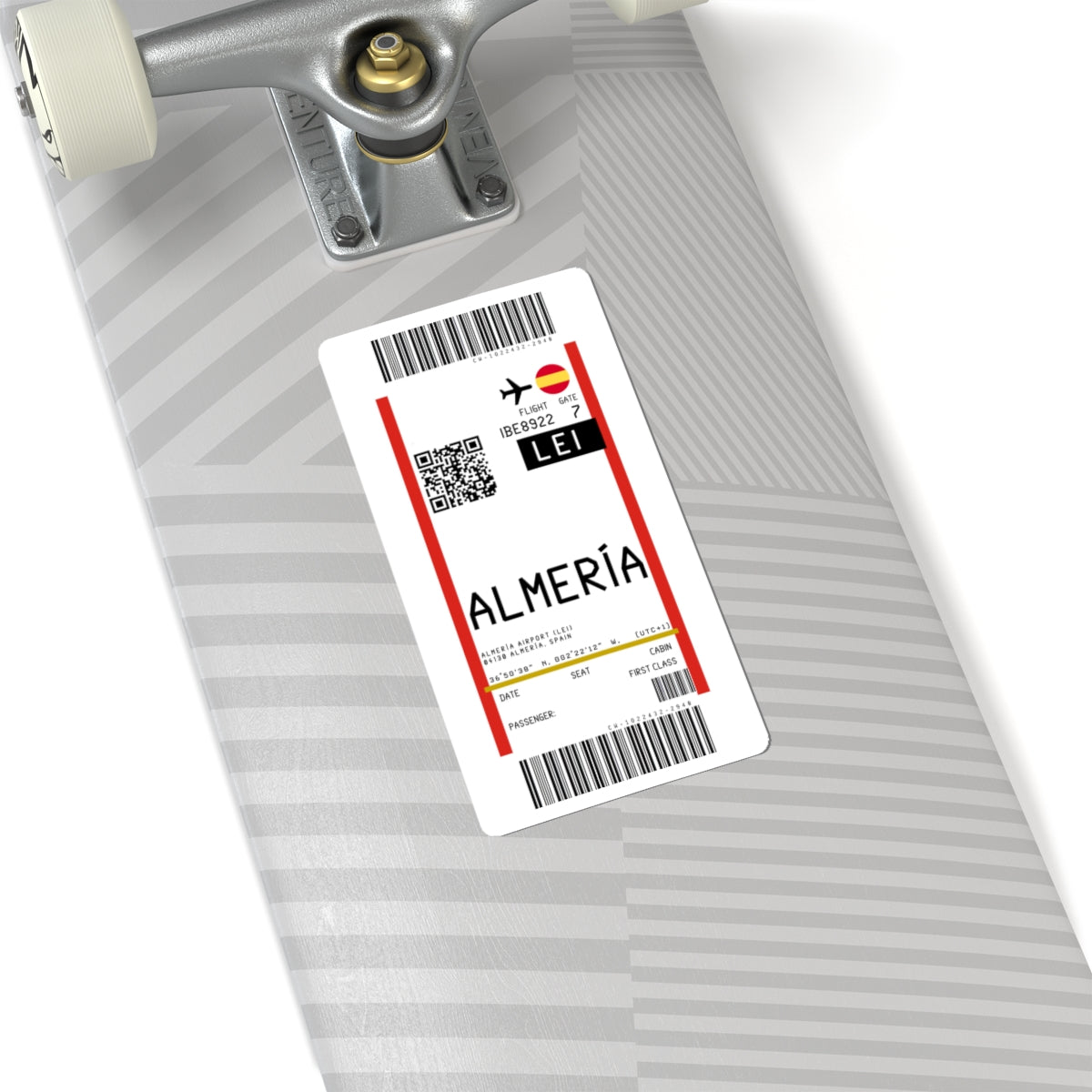 Almería Airport (LEI) Boarding Pass Sticker — Travel Luggage Decal