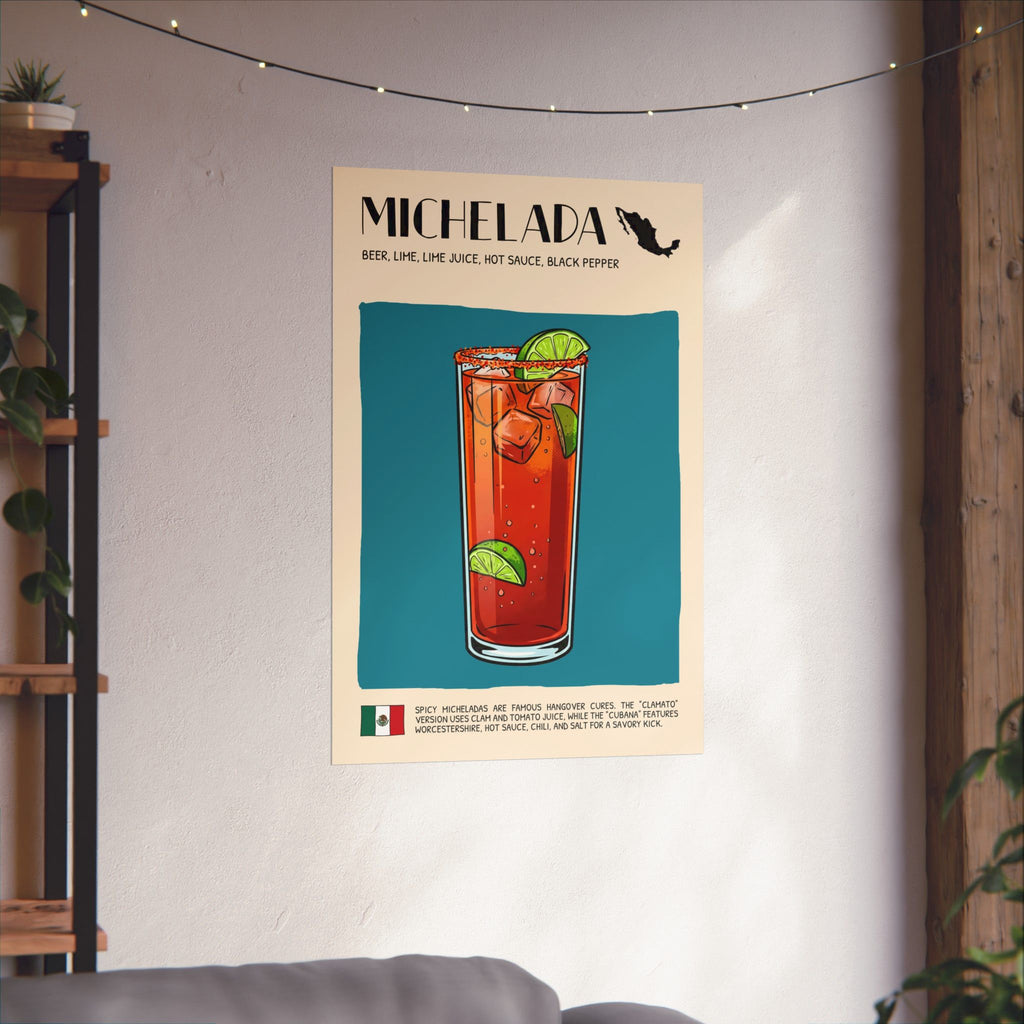 Michelada Poster — Mexican Cocktail Art Print