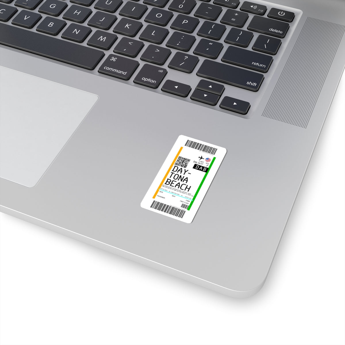 Daytona Beach International Airport (DAB) Boarding Pass Sticker — Travel Luggage Decal