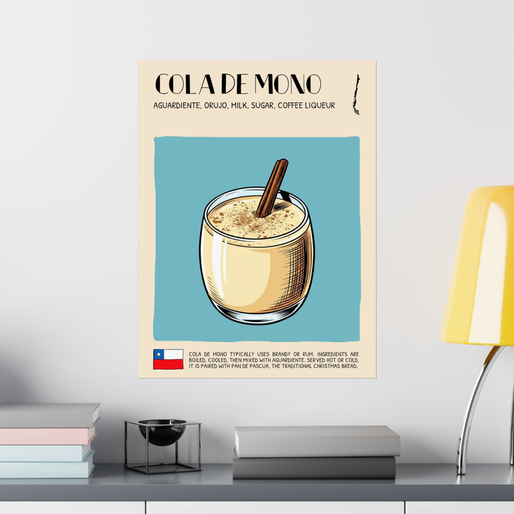 Cola de Mono Poster — Chilean Cocktail Art Print