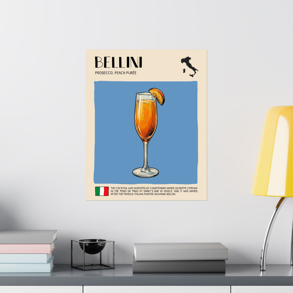 Bellini Poster — Italian Cocktail Art Print
