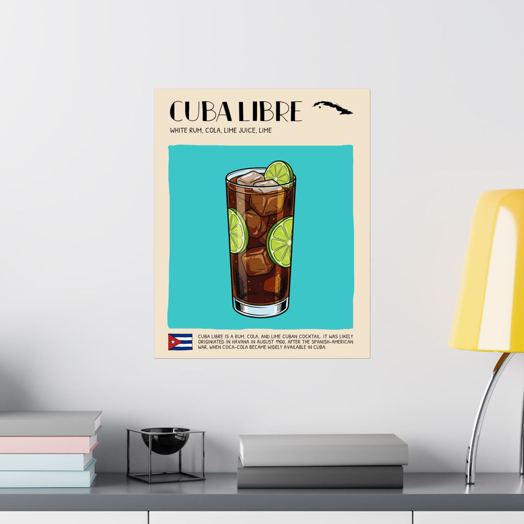 Cuba Libre Poster — Cuban Cocktail Art Print