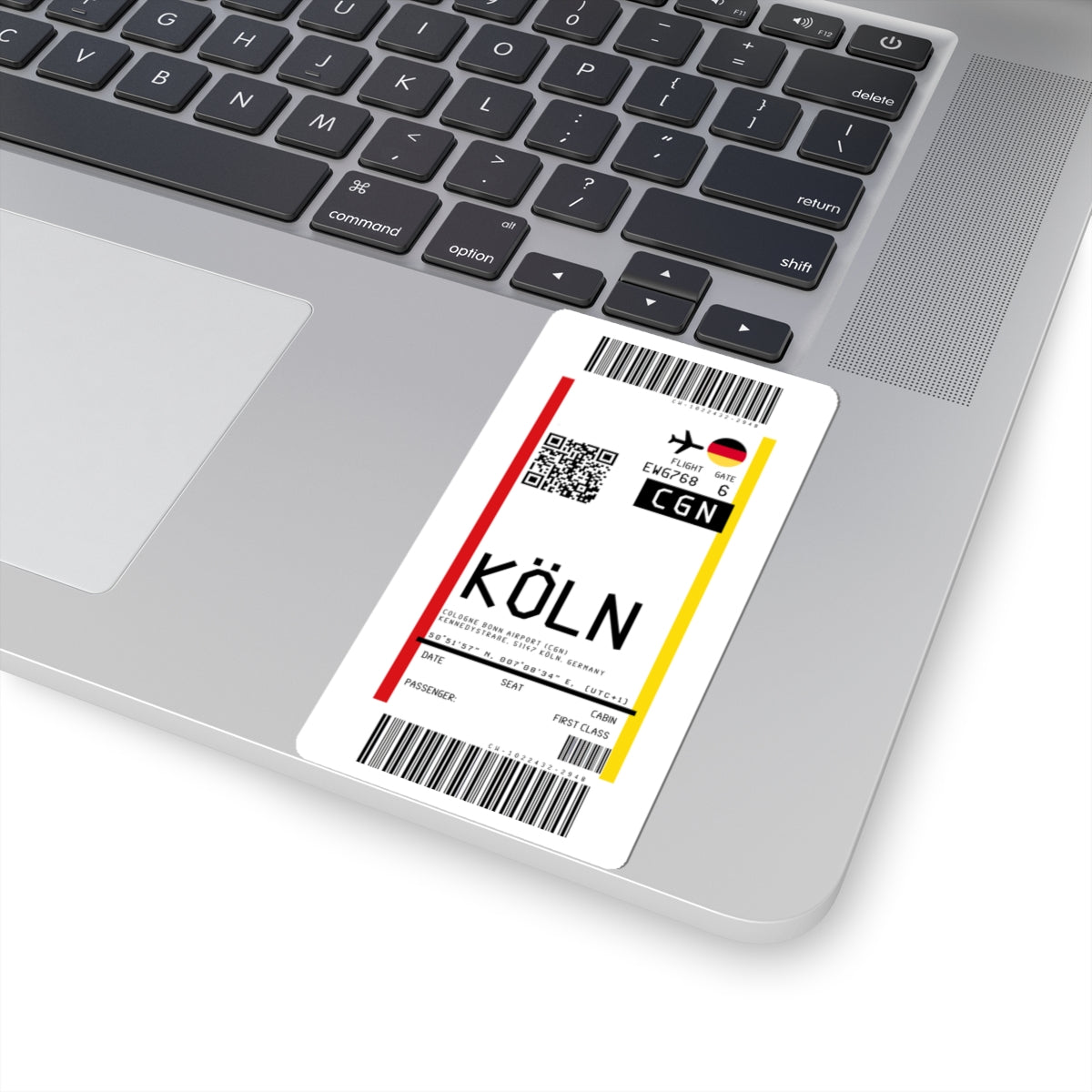 Cologne Bonn Airport (CGN) Boarding Pass Sticker — Travel Luggage Decal