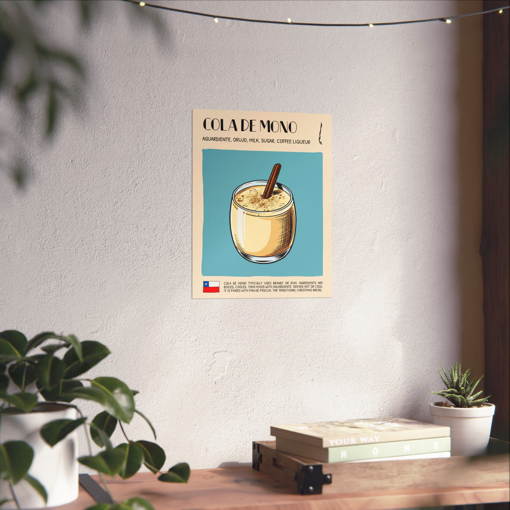 Cola de Mono Poster — Chilean Cocktail Art Print