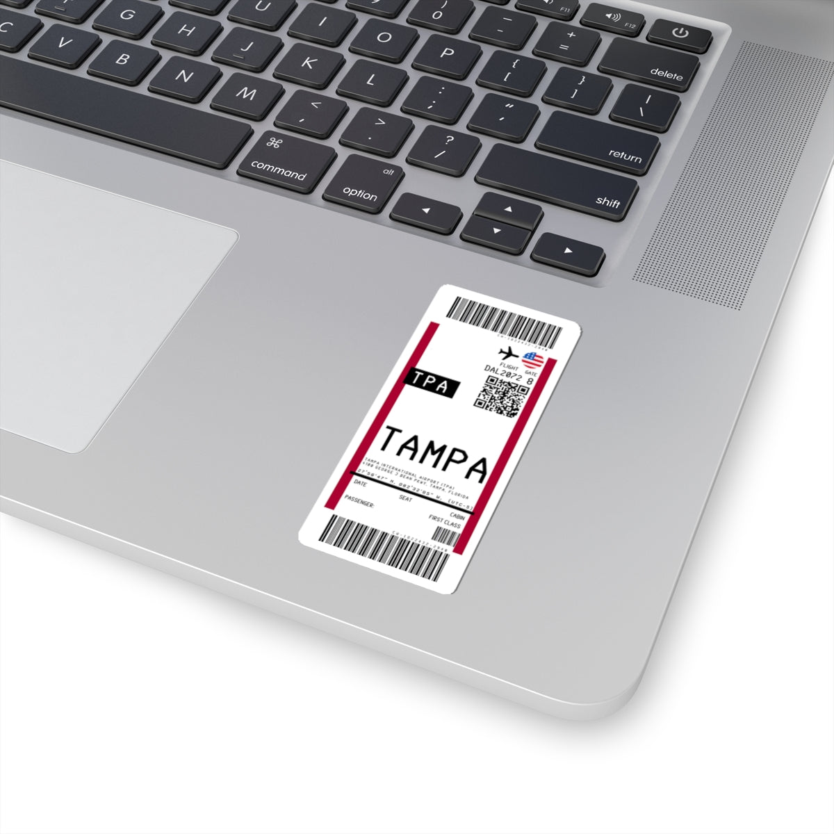 Tampa International Airport (TPA) Boarding Pass Sticker — Travel Luggage Decal
