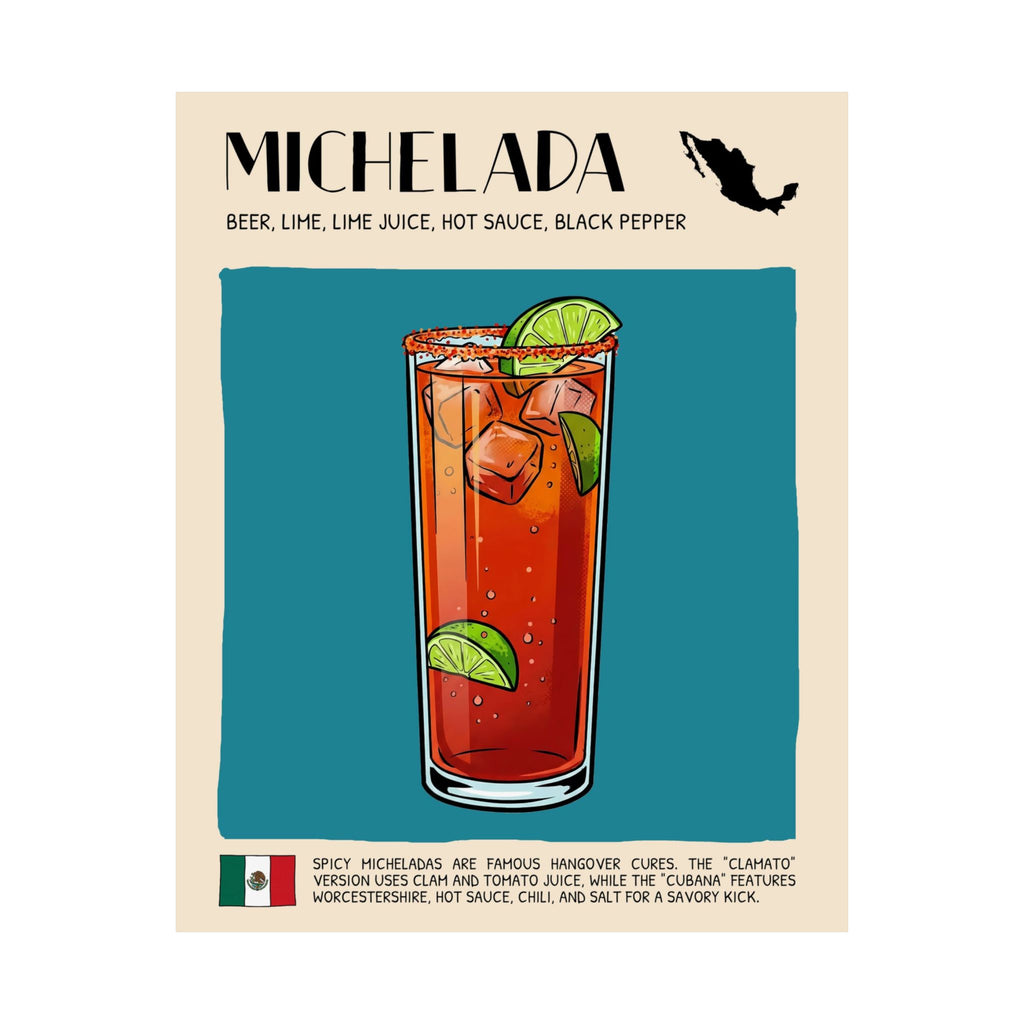 Michelada Poster — Mexican Cocktail Art Print