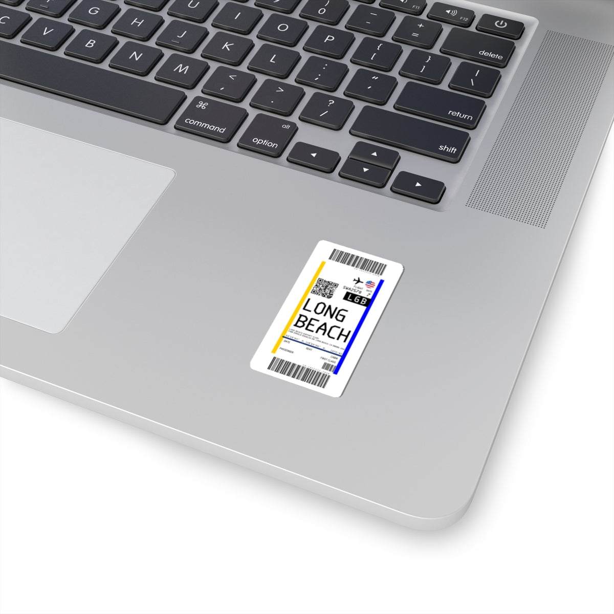 Long Beach Airport (LGB) Boarding Pass Sticker — Travel Luggage Decal