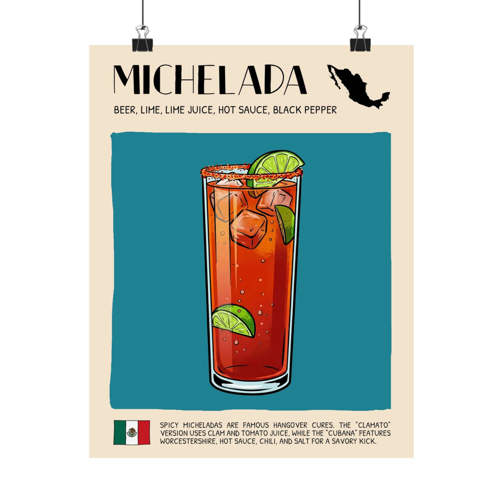 Michelada Poster — Mexican Cocktail Art Print