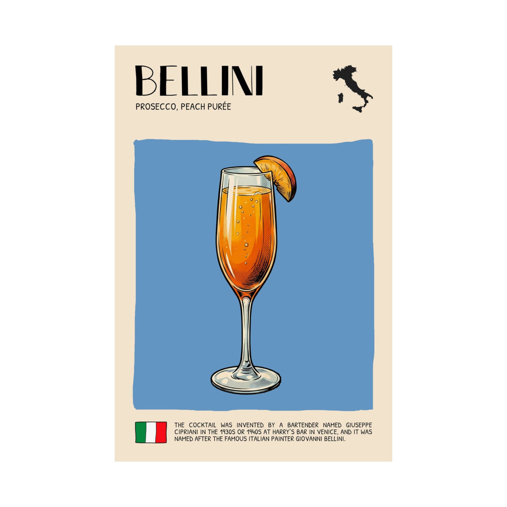 Bellini Poster — Italian Cocktail Art Print