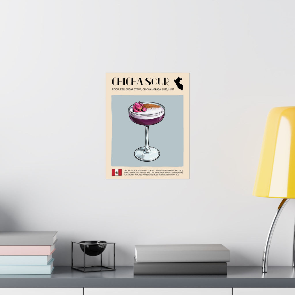 Chicha Sour Poster — Peruvian Cocktail Art Print
