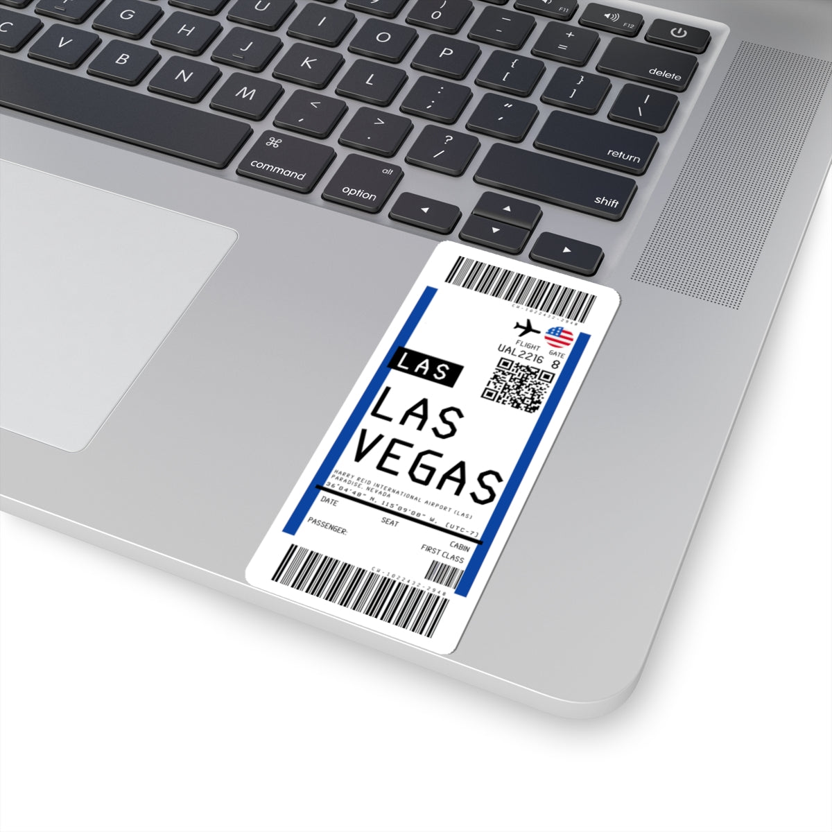 Harry Reid International Airport (LAS) Boarding Pass Sticker — Travel Luggage Decal