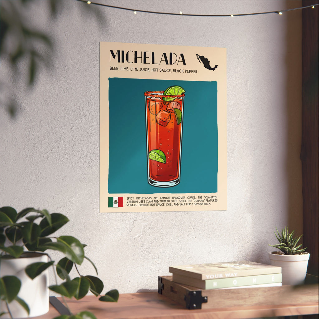 Michelada Poster — Mexican Cocktail Art Print