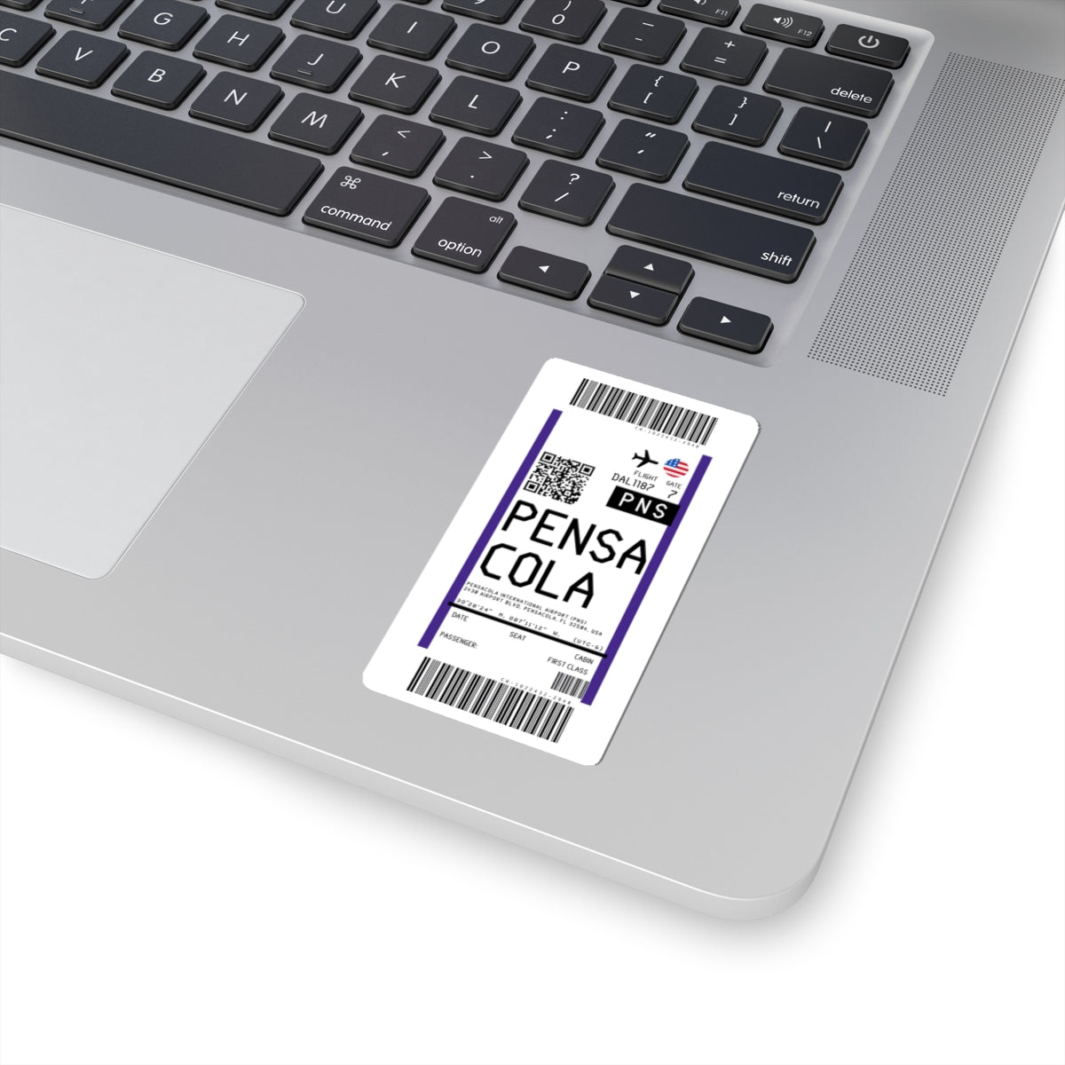 Pensacola International Airport (PNS) Boarding Pass Sticker — Travel Luggage Decal