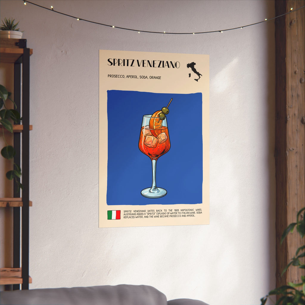 Spritz Veneziano Poster — Italian Cocktail Art Print