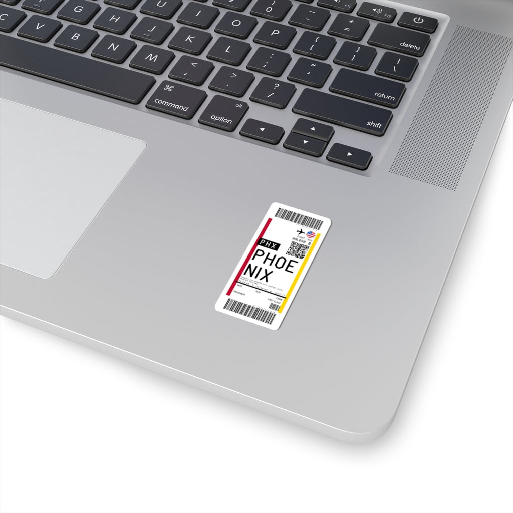 Phoenix Sky Harbor International Airport (PHX) Boarding Pass Sticker — Travel Luggage Decal