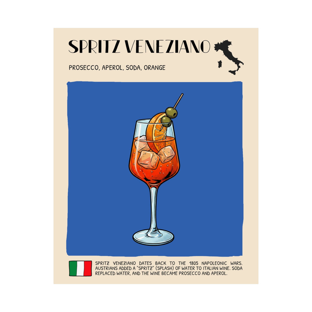 Spritz Veneziano Poster — Italian Cocktail Art Print
