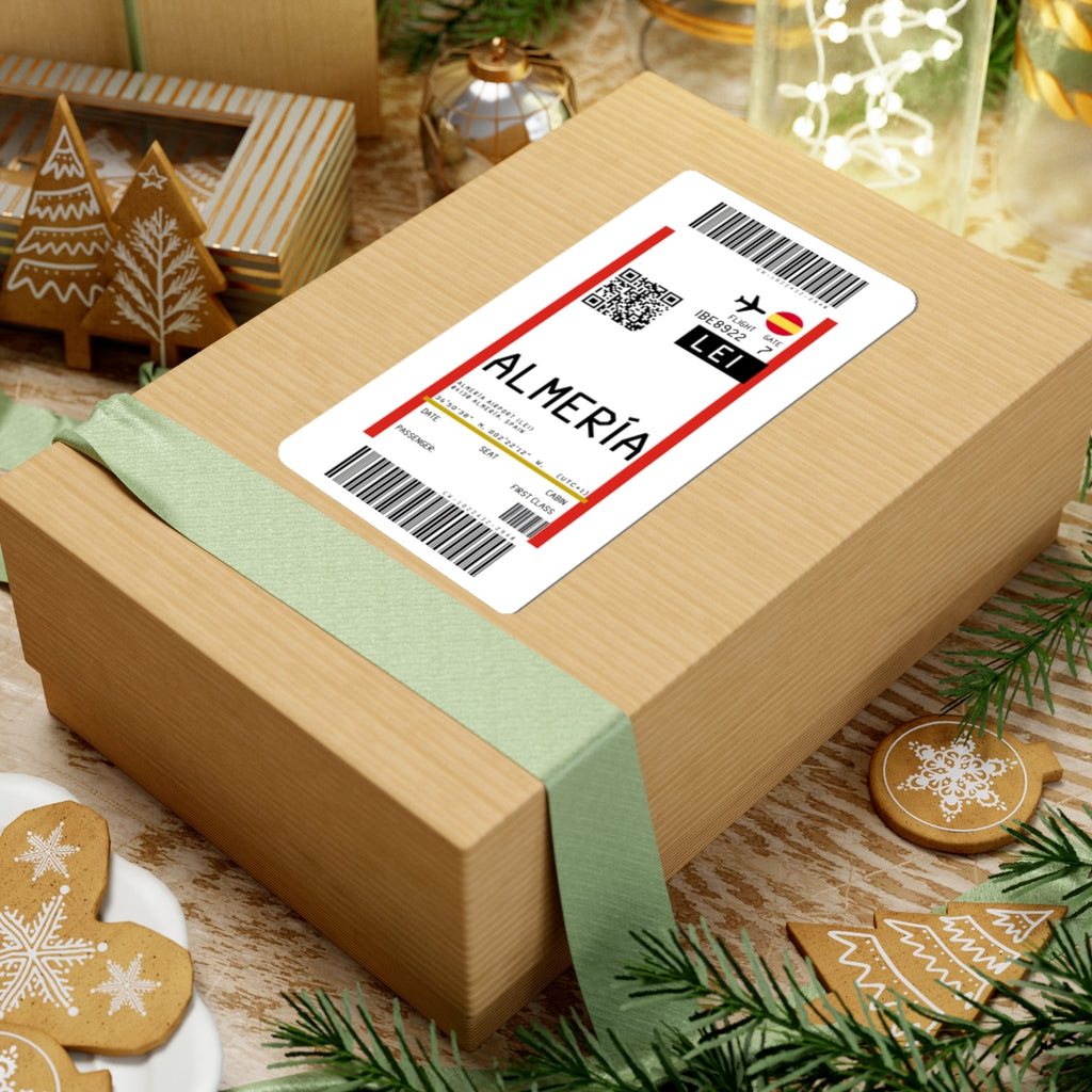 Almería Airport (LEI) Boarding Pass Sticker — Travel Luggage Decal