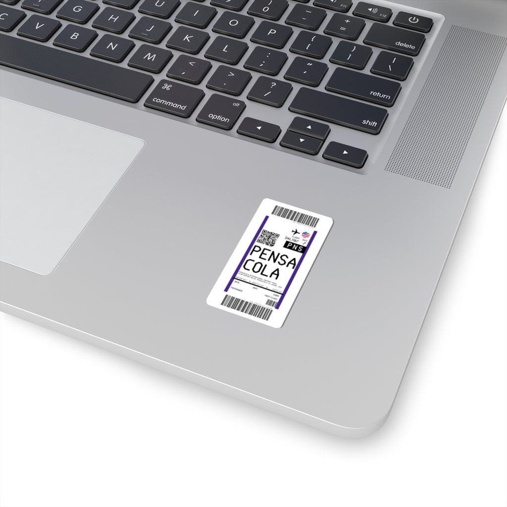 Pensacola International Airport (PNS) Boarding Pass Sticker — Travel Luggage Decal