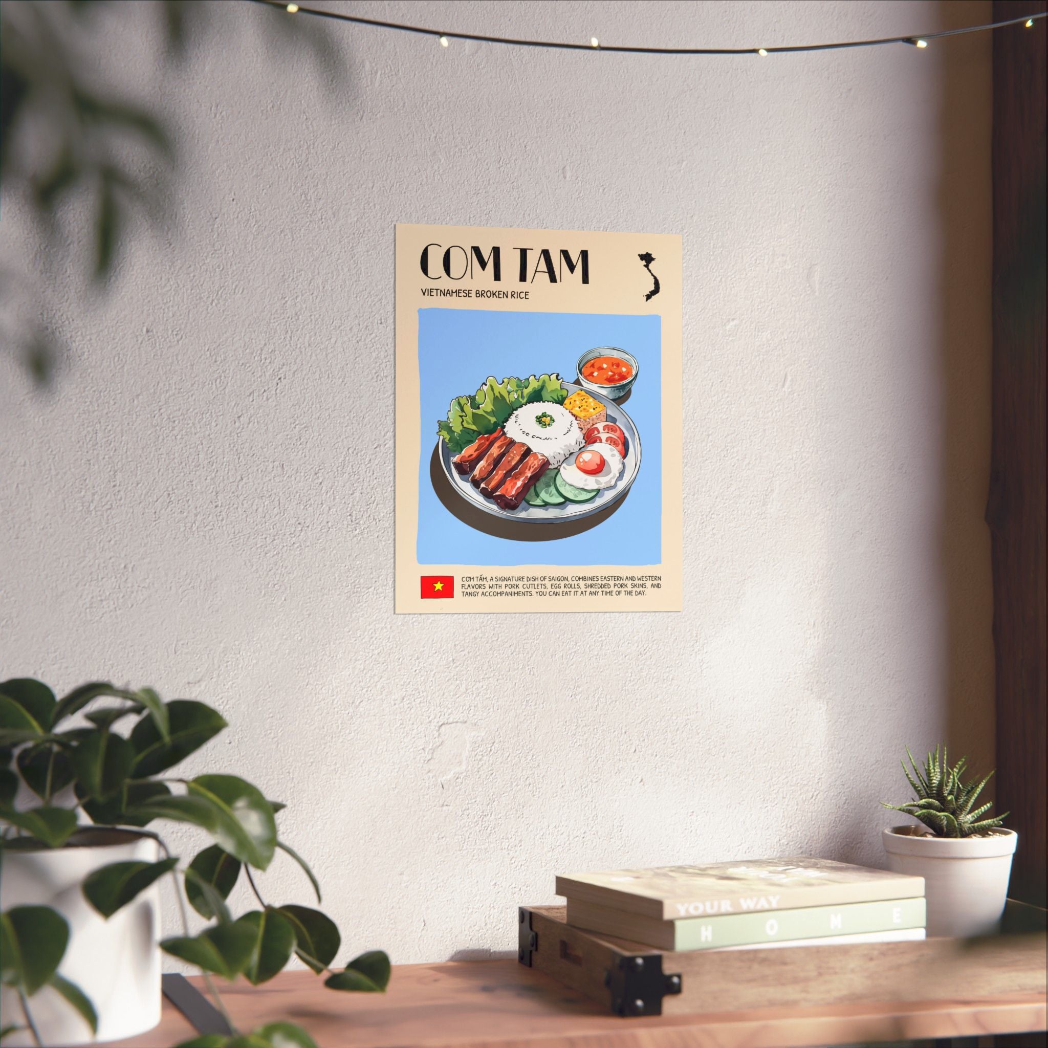 Com Tam Matte Poster — Vietnamese Food Kitchen Art