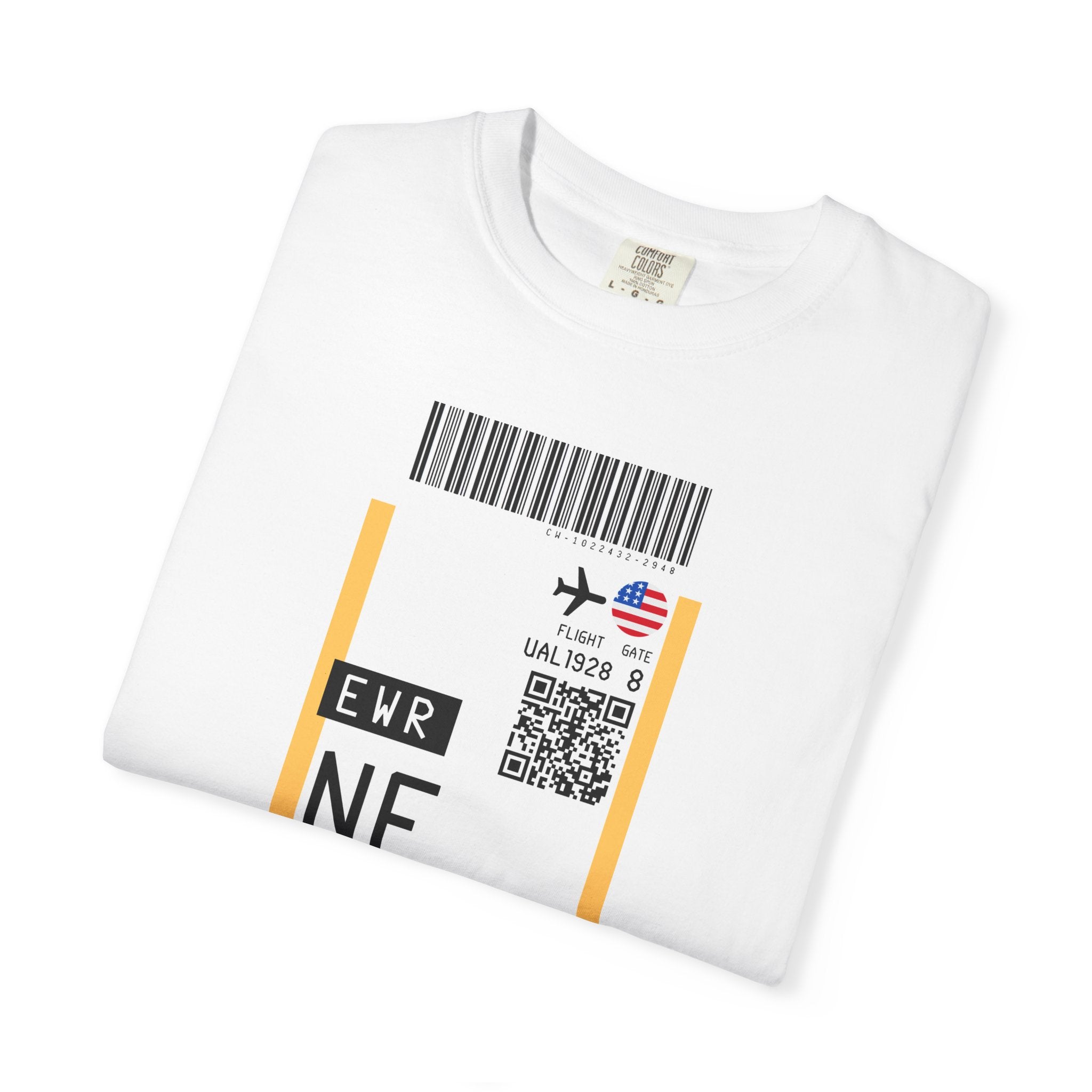 Copy of Ibiza Airport (IBZ) Boarding Pass Tee-shirt - Travel Luggage