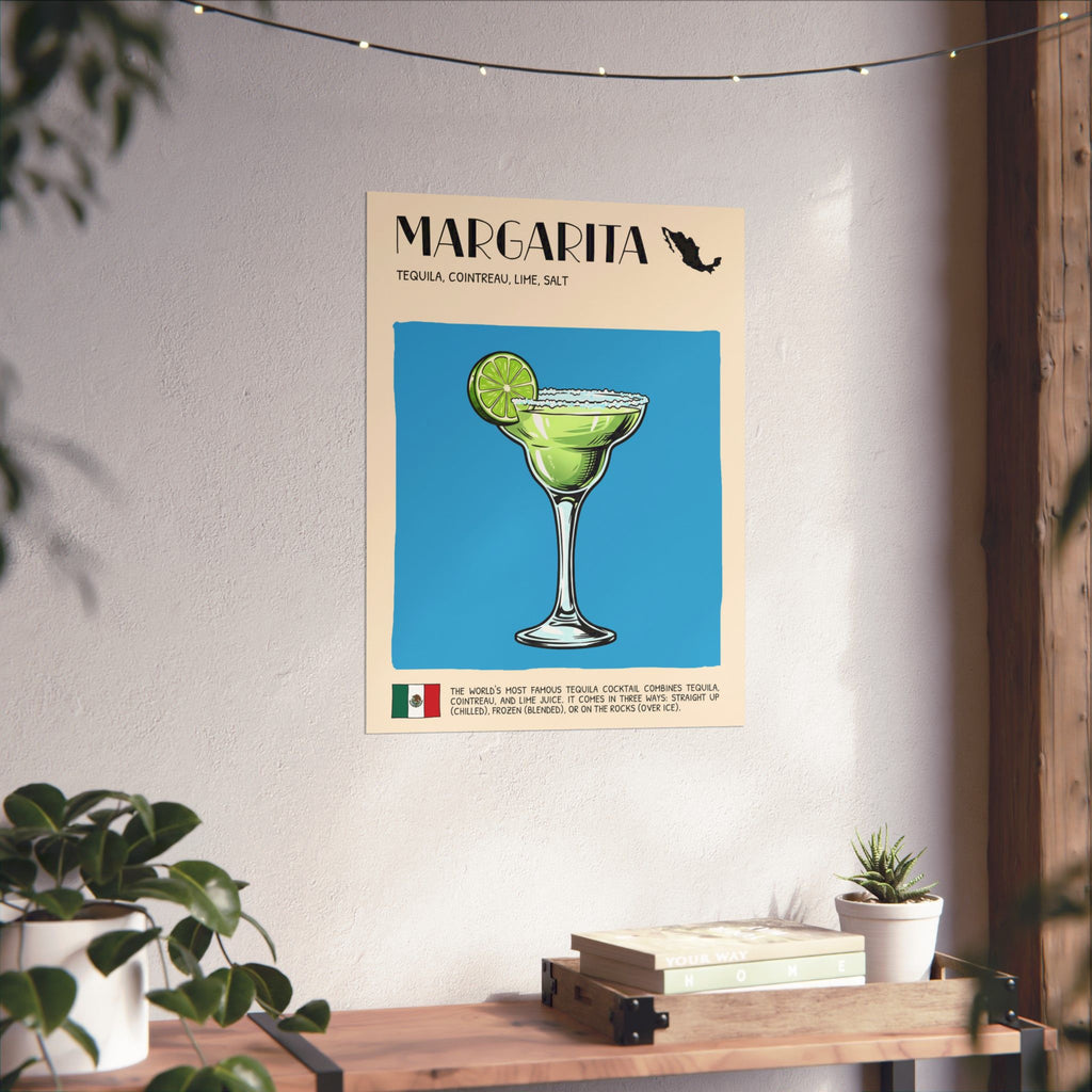 Margarita Poster — Mexican Cocktail Art Print