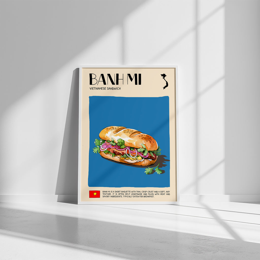 DIGITAL POSTER - VIETNAMESE FOOD ART - BANH MI