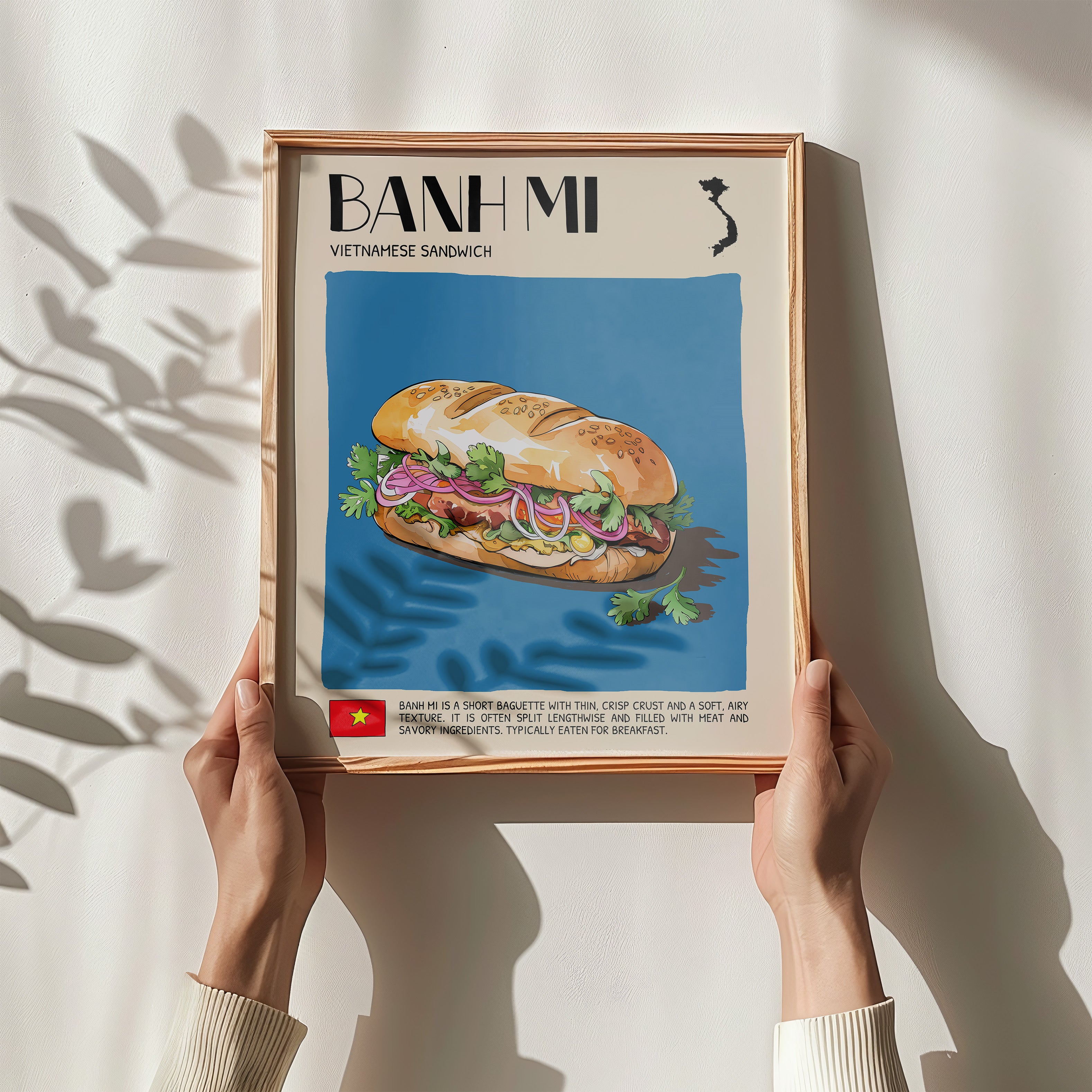 DIGITAL POSTER - VIETNAMESE FOOD ART - BANH MI