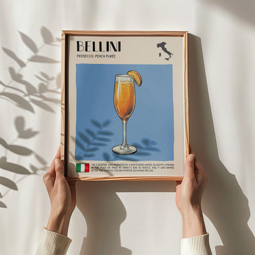 DIGITAL POSTER - COCKTAIL ART - BELLINI