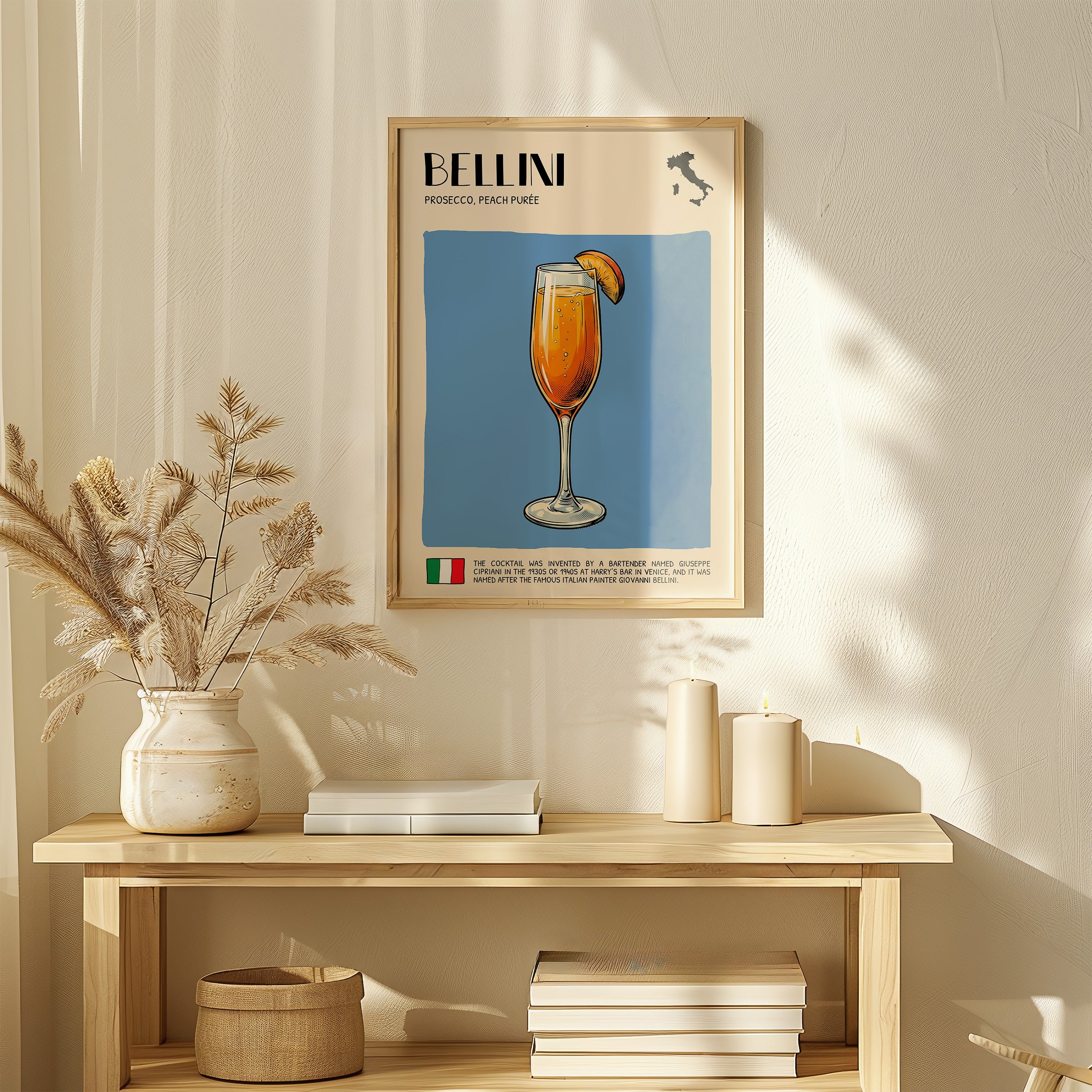 DIGITAL POSTER - COCKTAIL ART - BELLINI