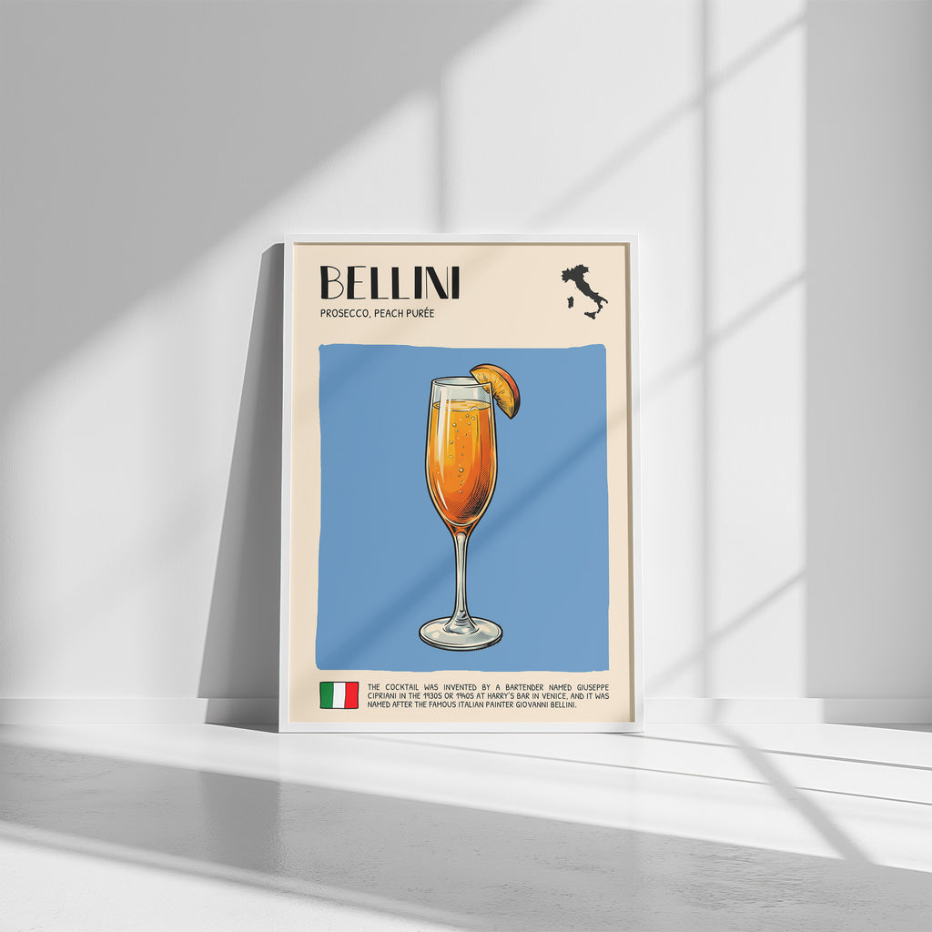 DIGITAL POSTER - COCKTAIL ART - BELLINI