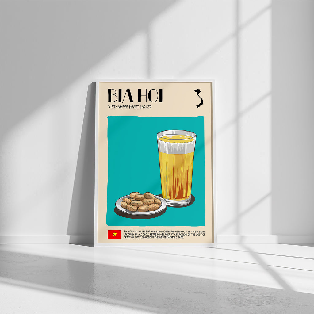 DIGITAL POSTER - VIETNAMESE FOOD ART - BIA HOI